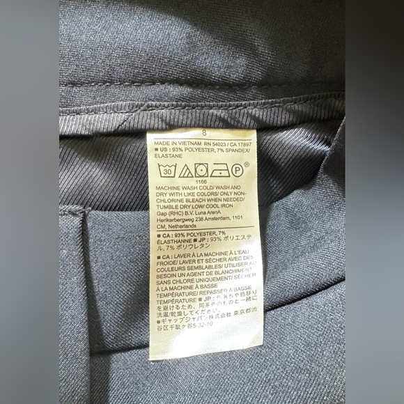 NWT Banana Republic Factory Sculpted Wide Leg Trouser in Preppy Navy, Size 8 - Picture 12 of 12